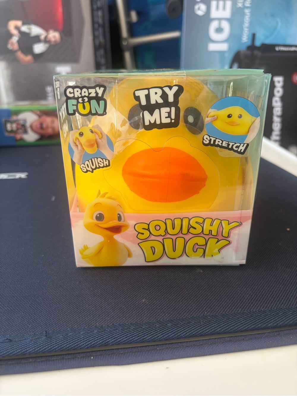 Viral Five Below Squishy Duck Toy - Yellow & Orange
